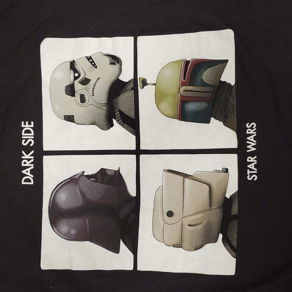 Star Wars 'Dark Side' Darth Vader and Company XL Black short sleeve graphic tee